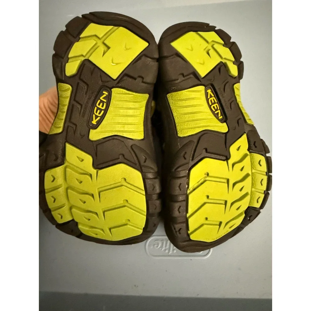 Keen Newport H2 Kids Sandals Blue Lime Green Water Shoes Hiking Bungee Strap
